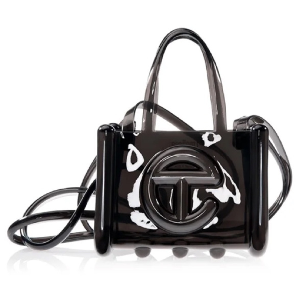 Telfar X Melissa SMALL BLACK Jelly Tote Bag NEW Dust Bag Shopper